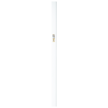 CANDO hoge plint kwartrond clip wit 1,9 x 12