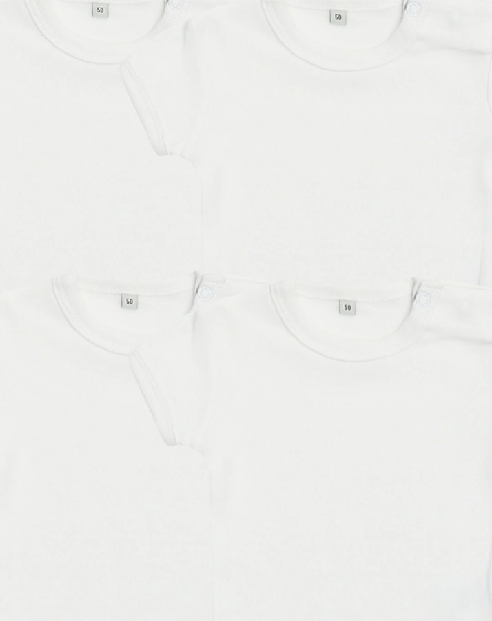 Kurzarmbody BASIC 4er-Pack in weiß