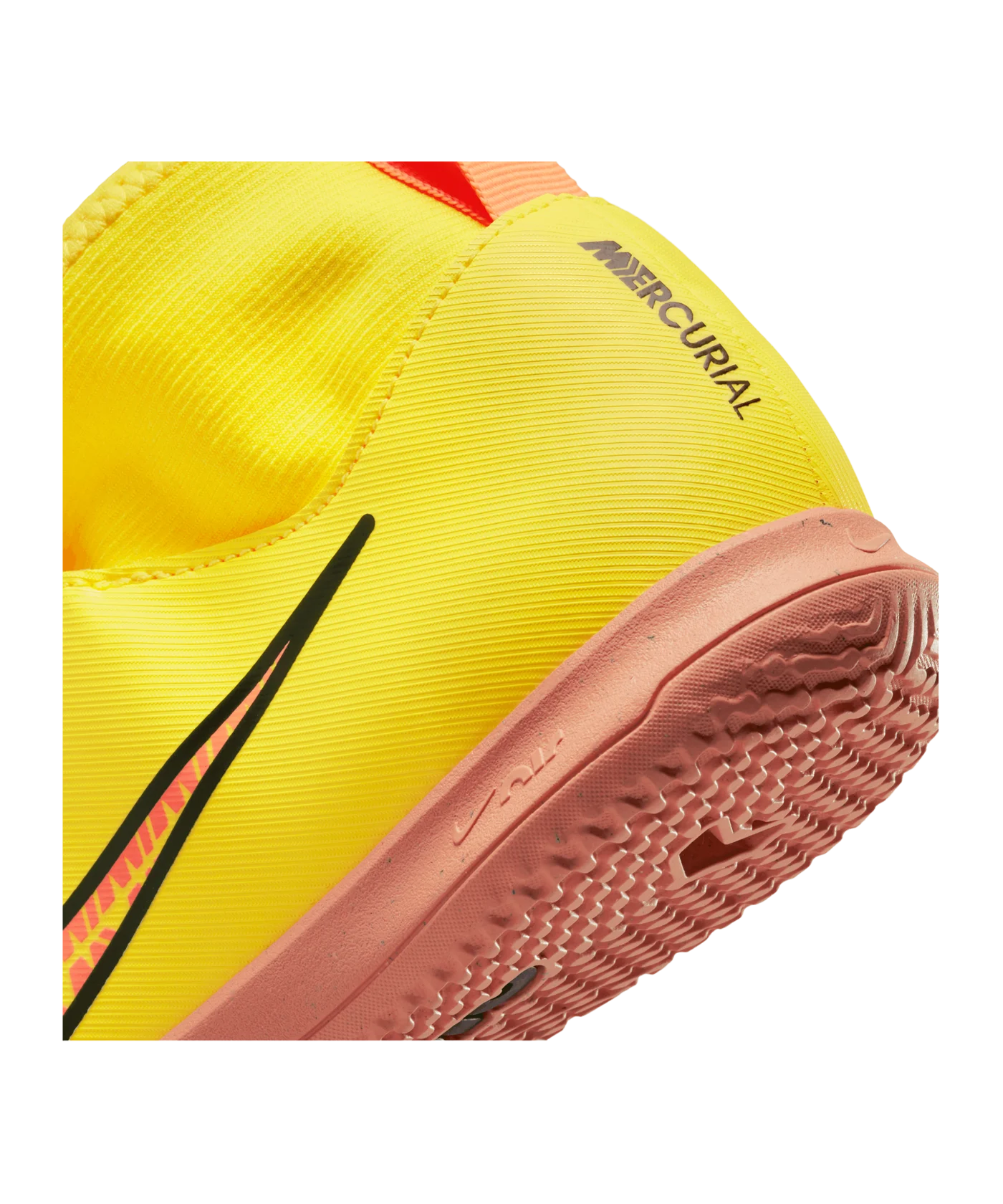 Nike Jr Air Zoom Mercurial Superfly IX Academy IC Halle Kids Lucent Gelb Rosa F780