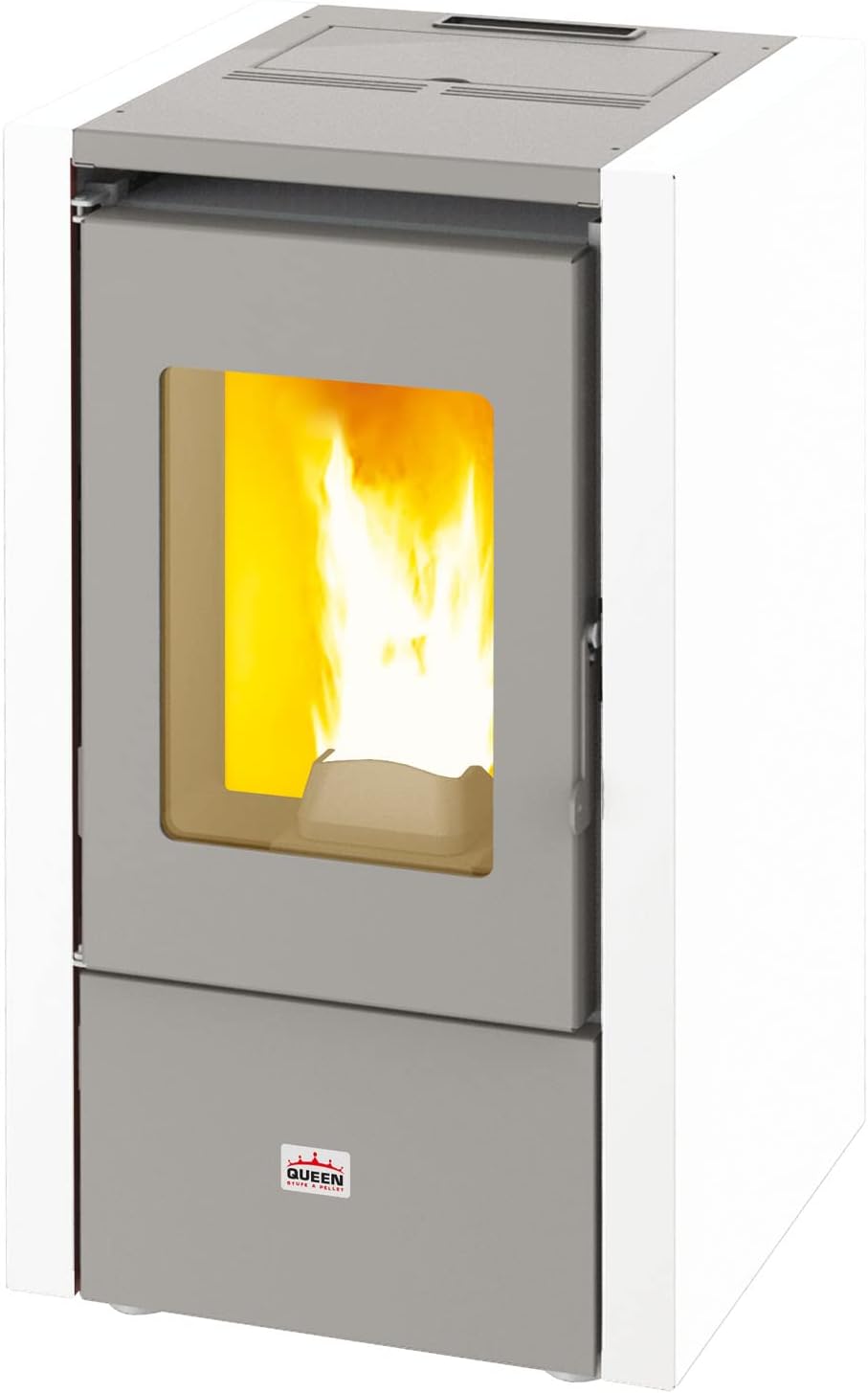 Pelletöfen – Ofen 'Queen Mignon 6' kW/h 5,53 Farbe Weiß