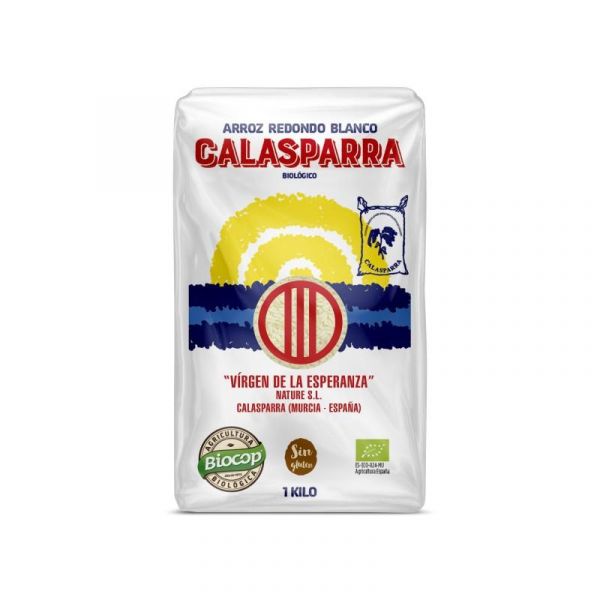 Calasparra Arroz Recipiente de Plástico Branco 1 Kg