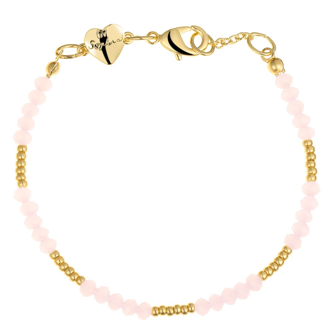 By Sophia Pink Blush Bracelet