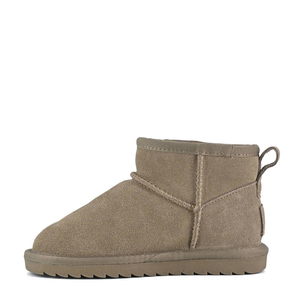 Colors of California suède enkelboots taupe