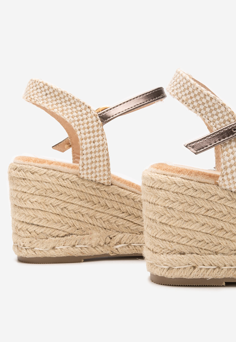Sandales type espadrilles grise Finana