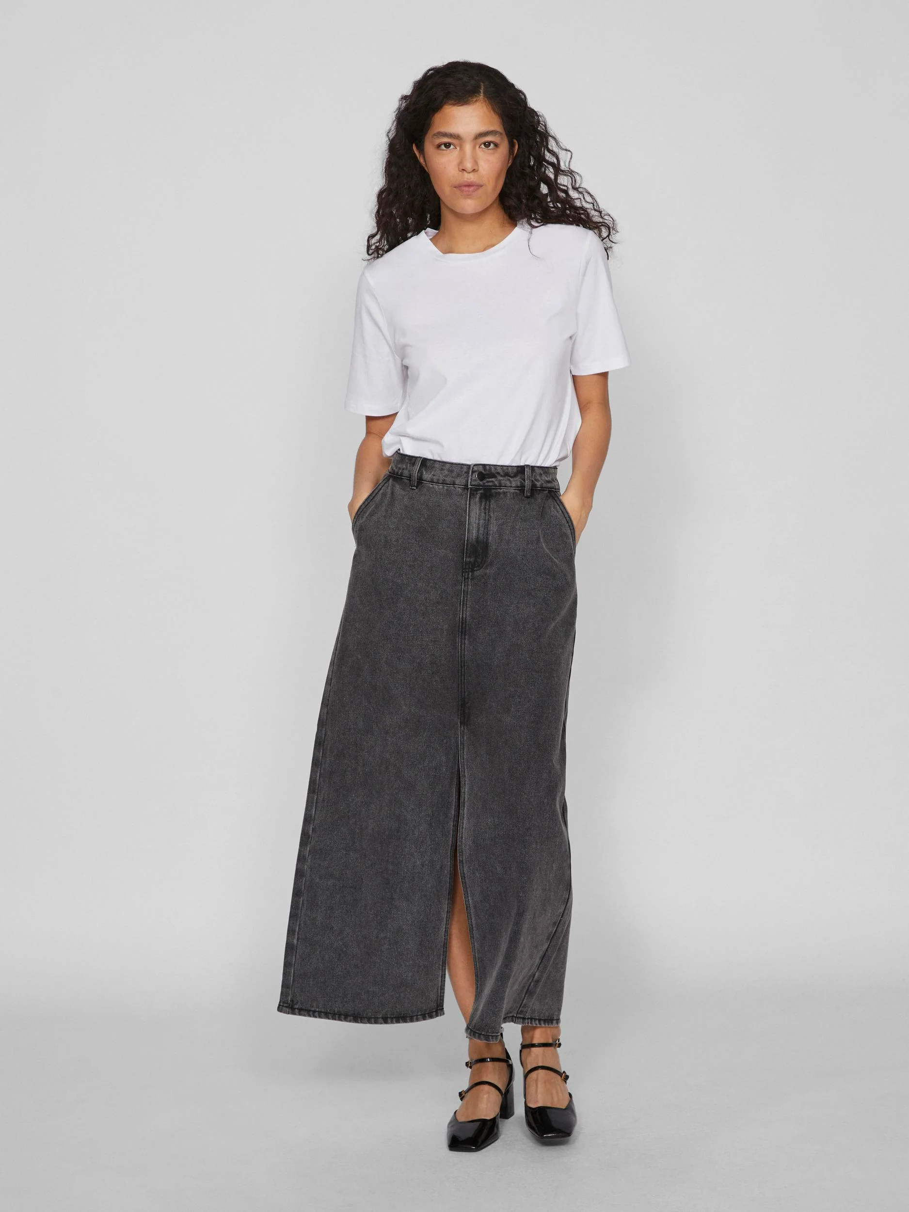 Vila  Vidarlene S/S t-shirt - Bright White