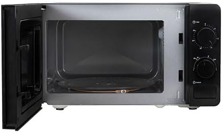 ADLER EUROPE AD 6206 Mikrowellenherd - 20L Kapazität, 700W Leistung, 6 Leistungsstufen, Auftaufunktion, Mechanische Steuerung, LED-Innenbeleuchtung, Schwarz