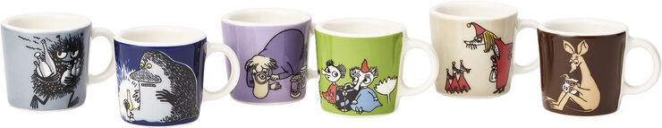 Moomin Arabia Mumi minikrus sæt 6 stk. 2. klassiker Multi