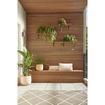 Lattenwand voor buiten 236x55 cm, dikte 34mm
