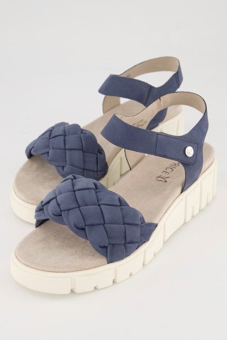 Caprice Leder-Sandalen, Plateausohle, Weite H