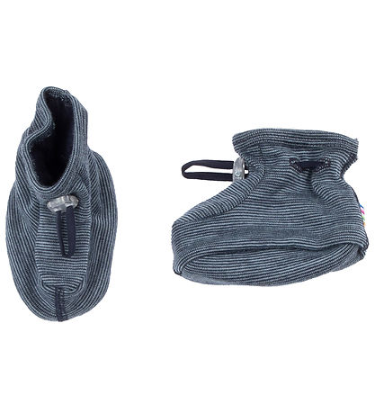 Joha Krabbelschuhe - Wolle - Blau