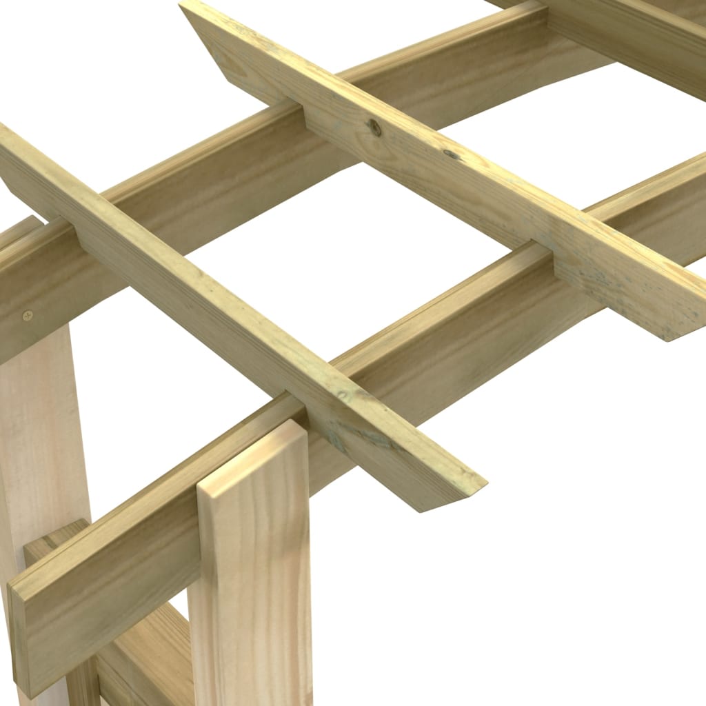 Voûte en treillis 150x60x210 cm bois