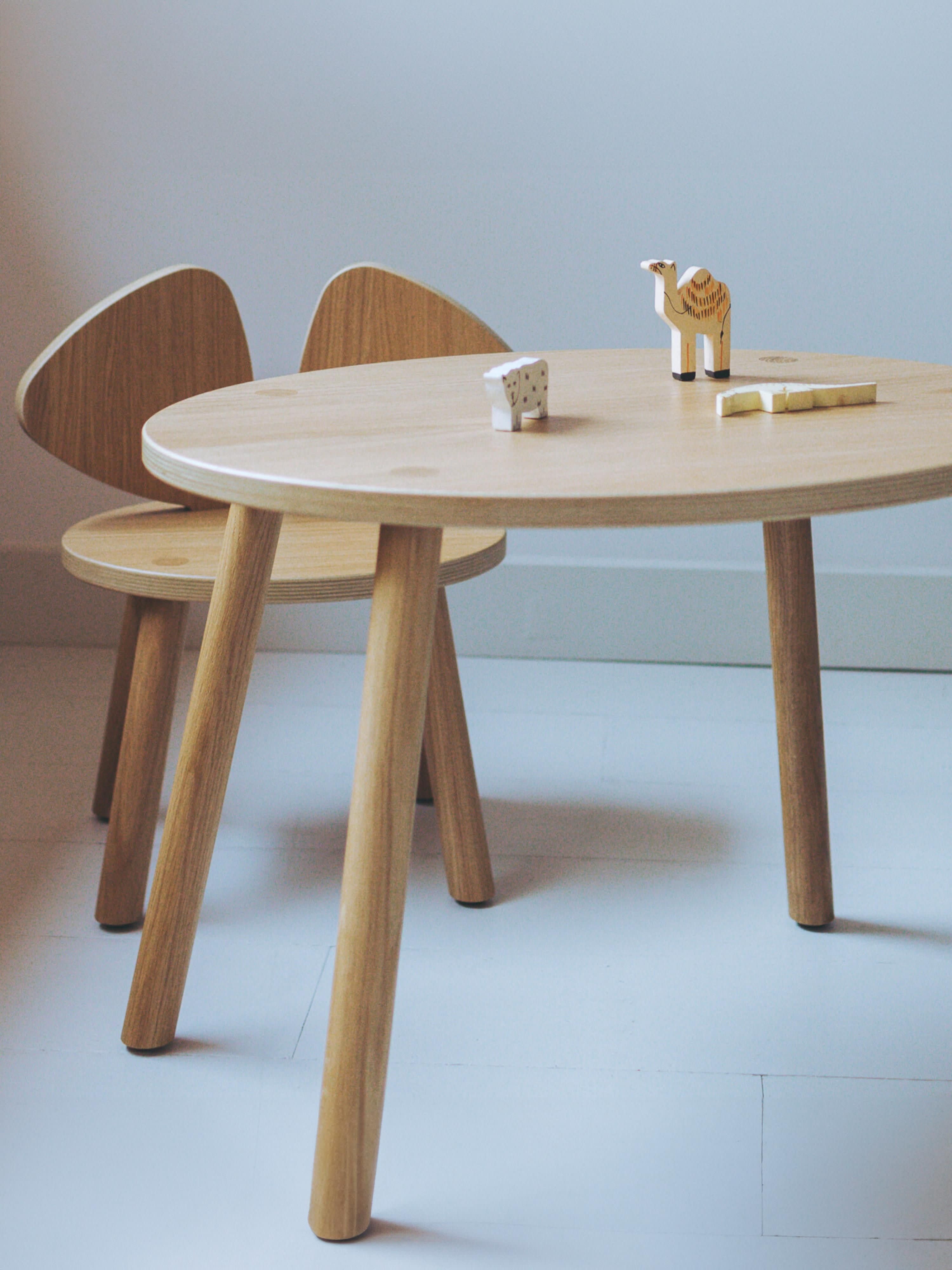 Kinder eettafel Mouse van hout