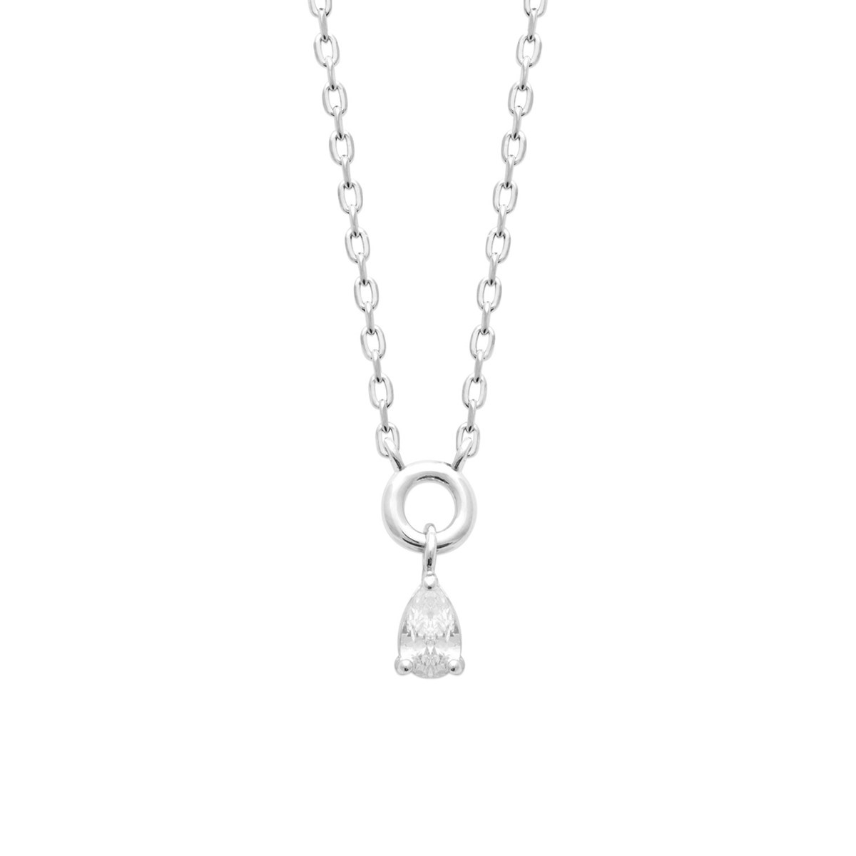 Collier Brillaxis pendentif goutte oz