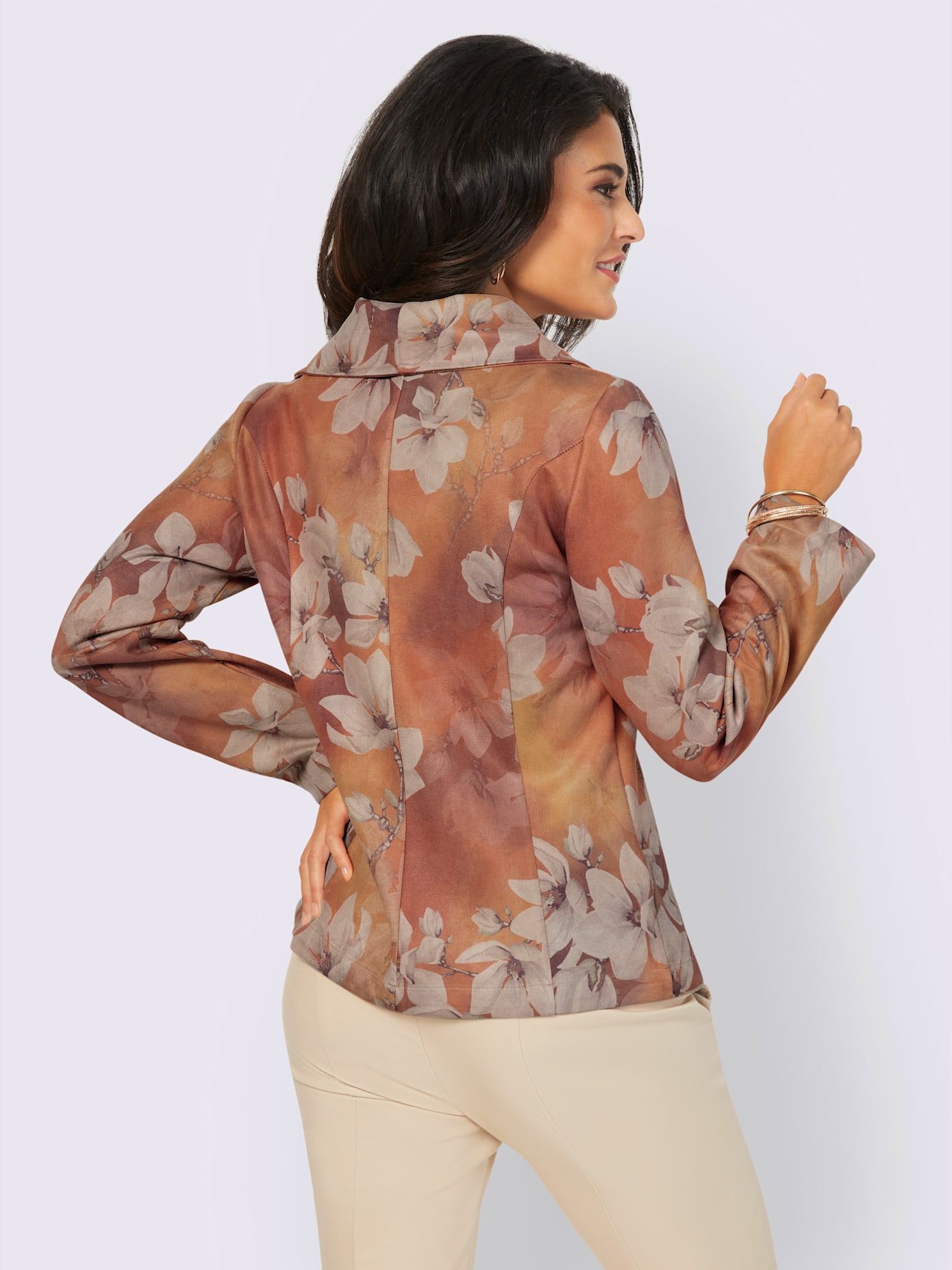 Blazer au toucher velouté