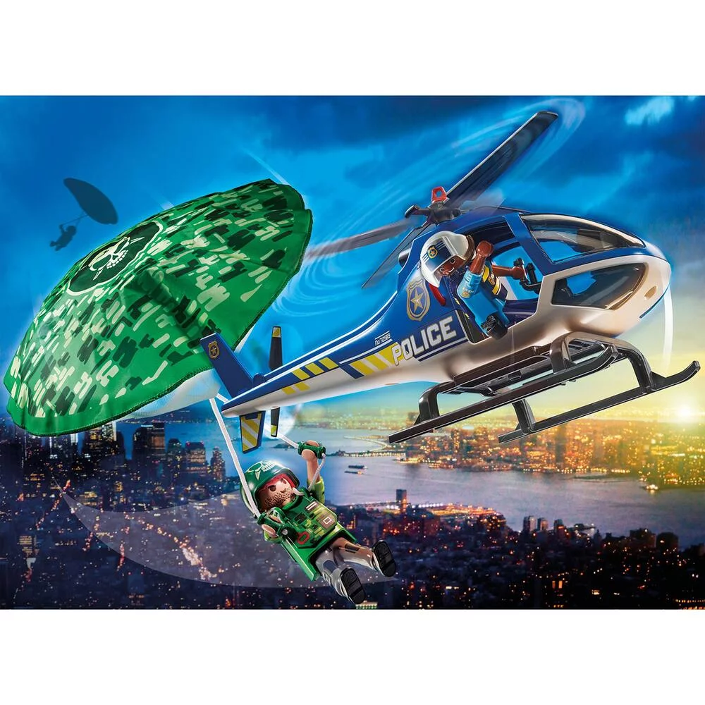 HELICOPTERE DE POLICE ET PARACHUTISTE - 70569