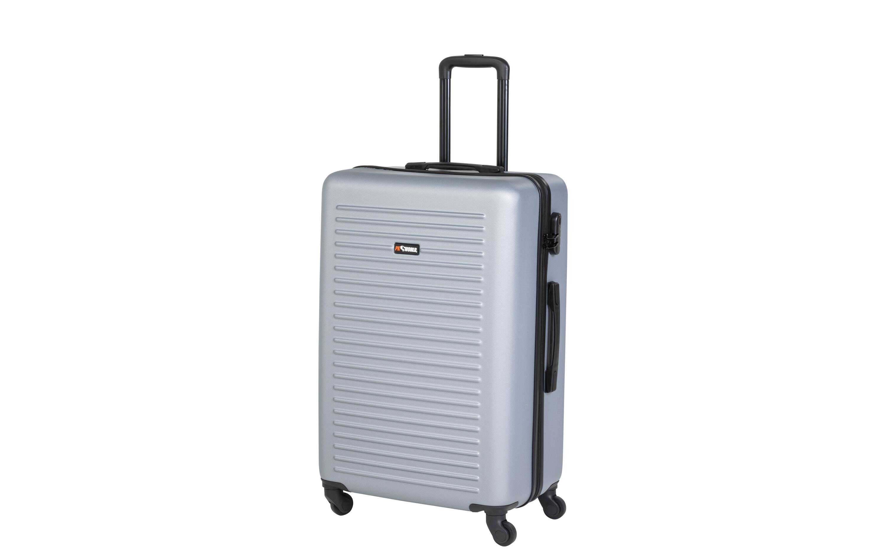 Reisekofferset 3-teiligt, Silbergrau<br>Drei Trolleys unterschiedlicher Grösse