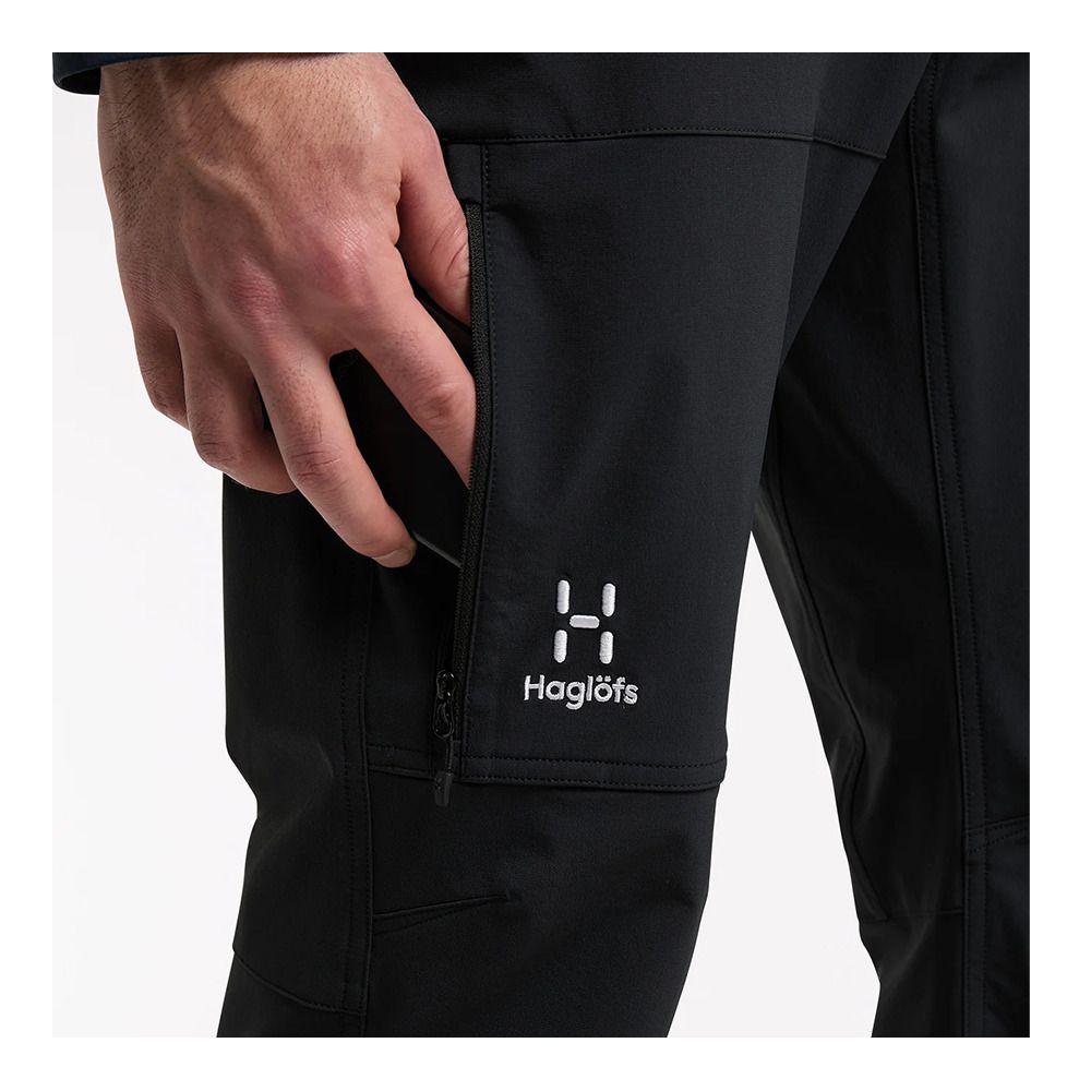 Haglöfs MORÄN SOFTSHELL STANDARD - Pantalon Homme true black