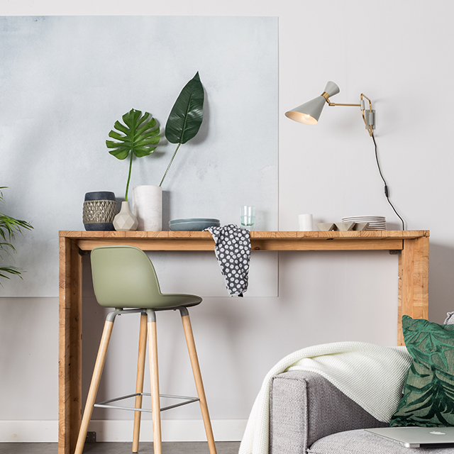 Wandlamp Shady wit