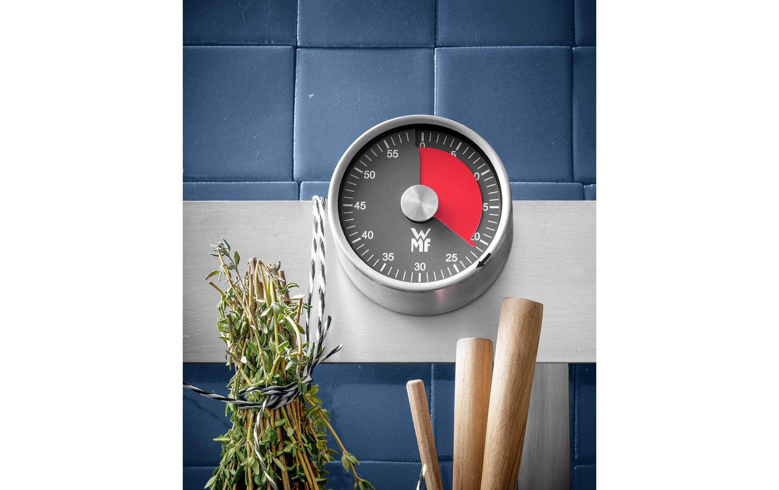 Küchentimer Schwarz/Silber mattPäziser Kurzzeitmesser mit magnetischer Halterung