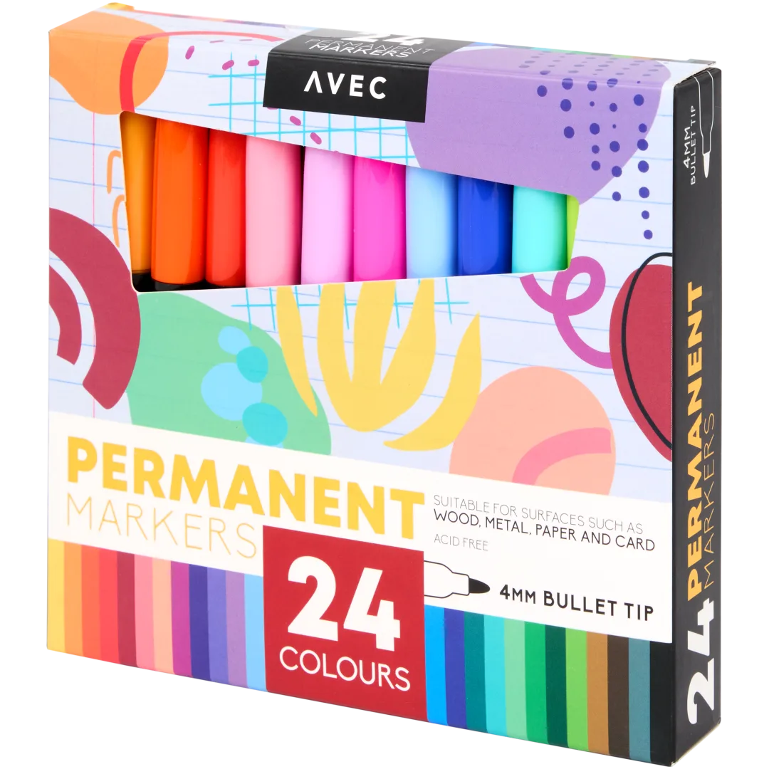 Permanent markers 24 stuks