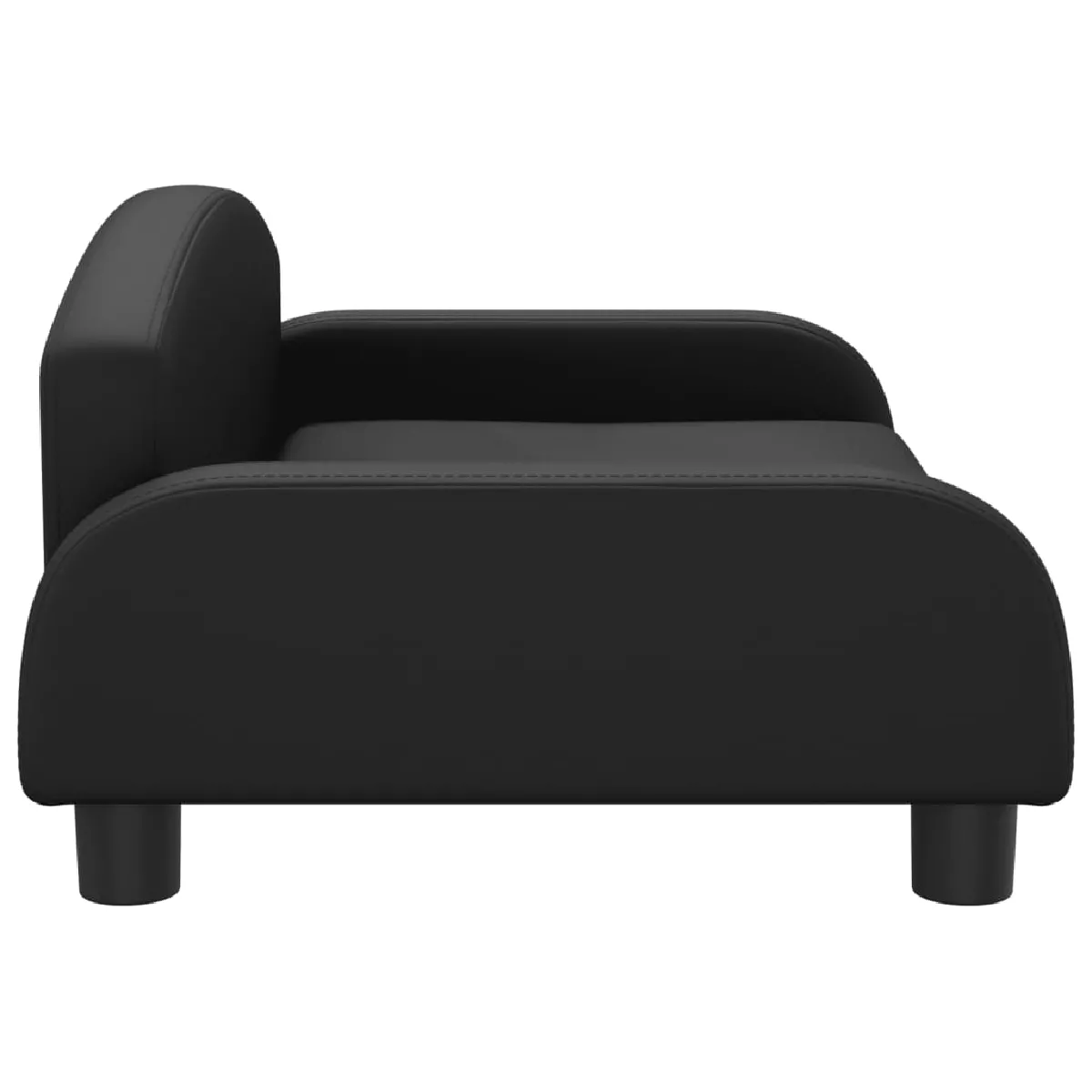 vidaXL Canapé Enfant Noir