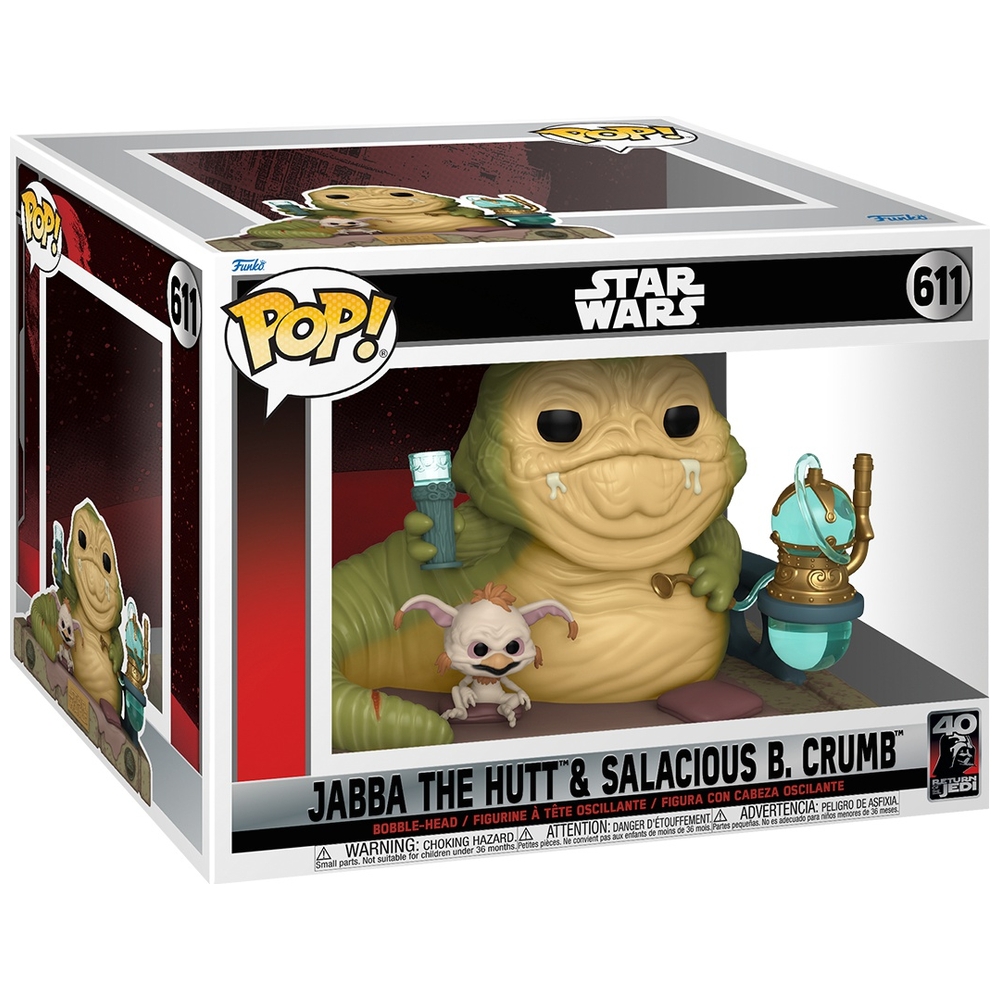 POP! Vinyl Moment 611: Die Rückkehr der Jedi-Ritter 40. Jubiläum - Jabba der Hutt und Salacious B. Crumb