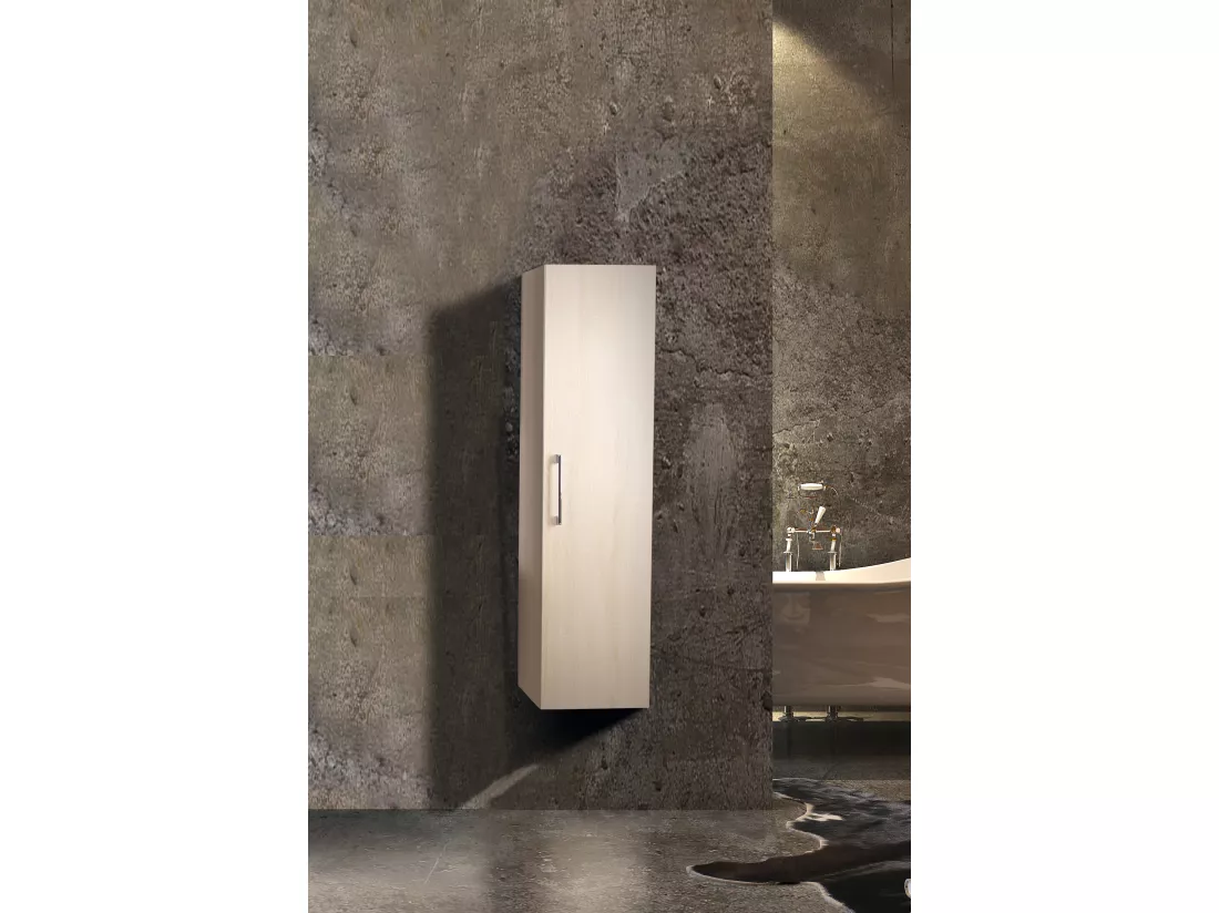 Colonne salle de bain 120 cm chêne californien naturel Aquazur