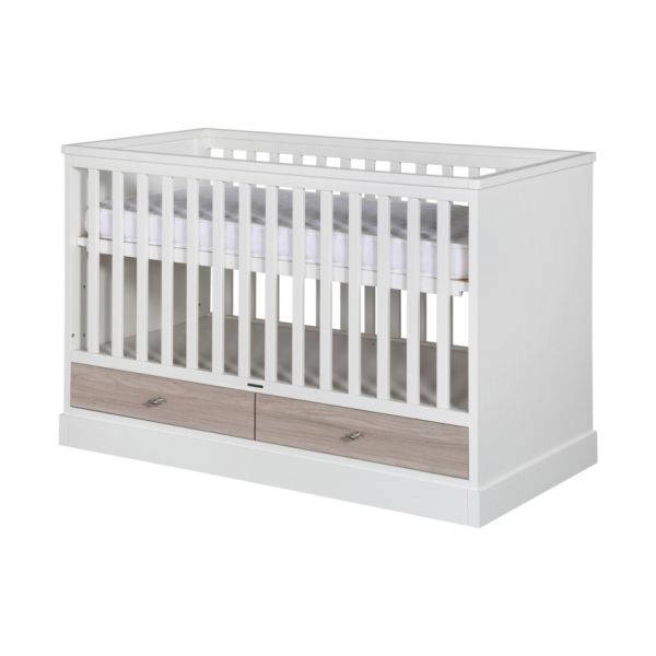 Kidsmill Newport Babybed Wit / Eiken 60 x 120 cm
