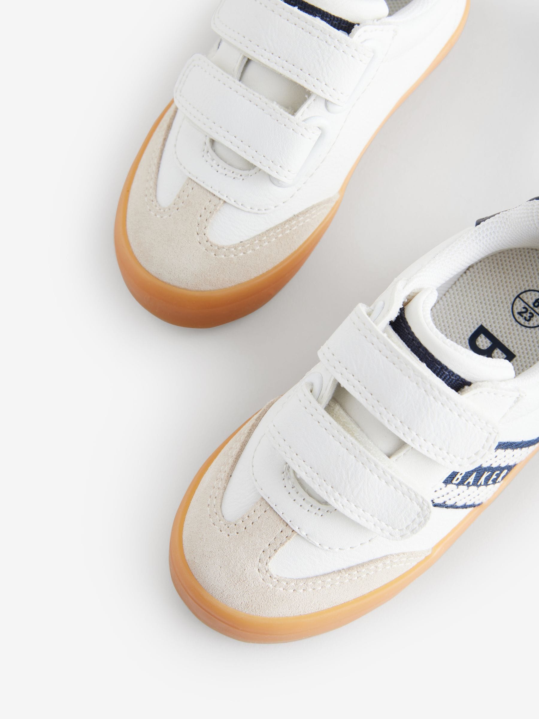 Wit - Baker by Ted Baker sneakers met logobies voor jongens