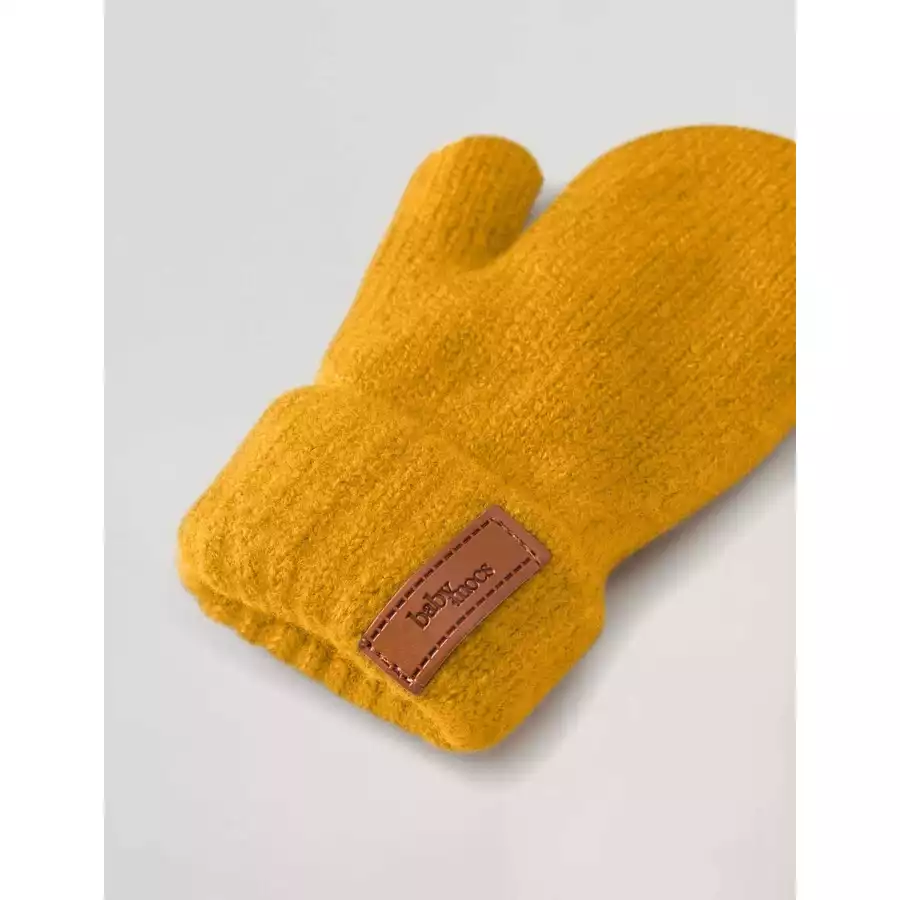 BabyMocs Handschuhe Vegan senfgelb
