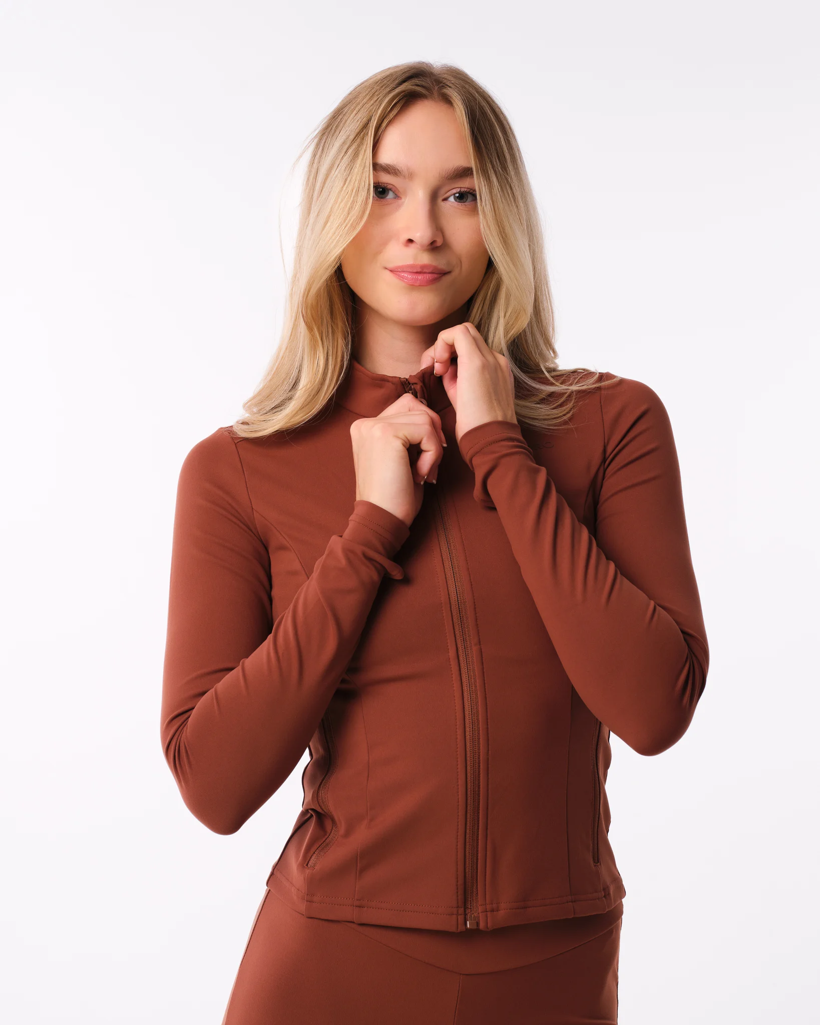 Bumpro Lively Zip Up Jacket Brown Chocolate