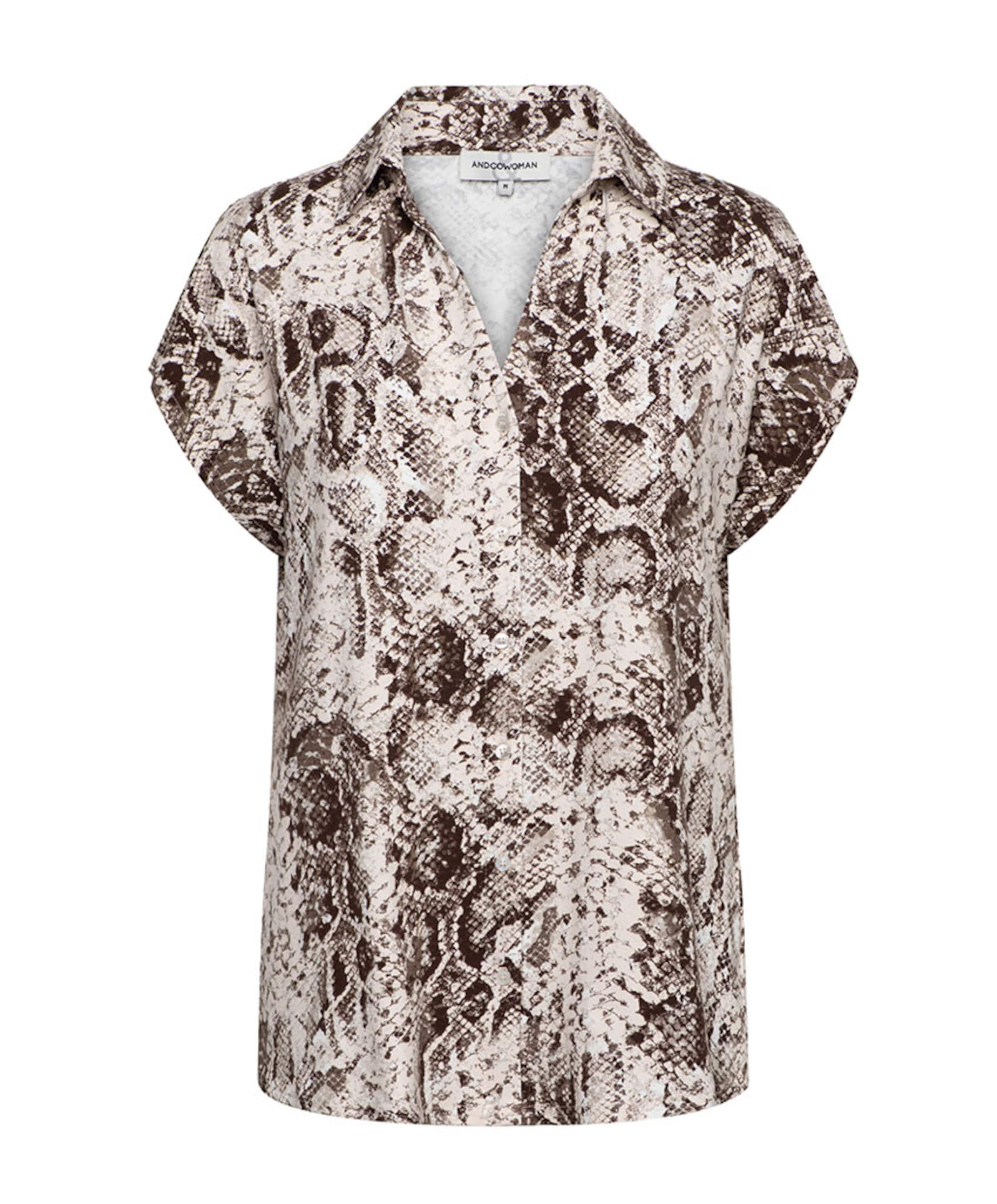 &Co Woman Dames blouse bruin