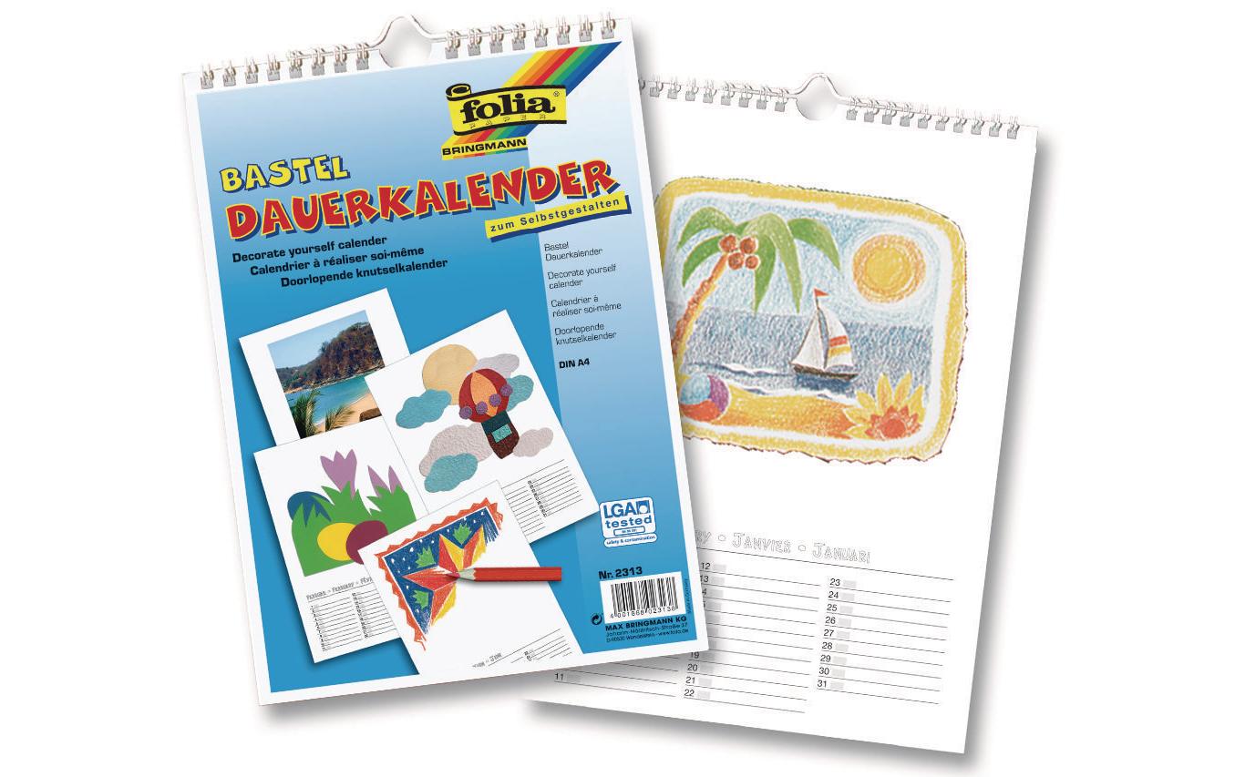 Dauerkalender A4, WeissDauerkalender 1