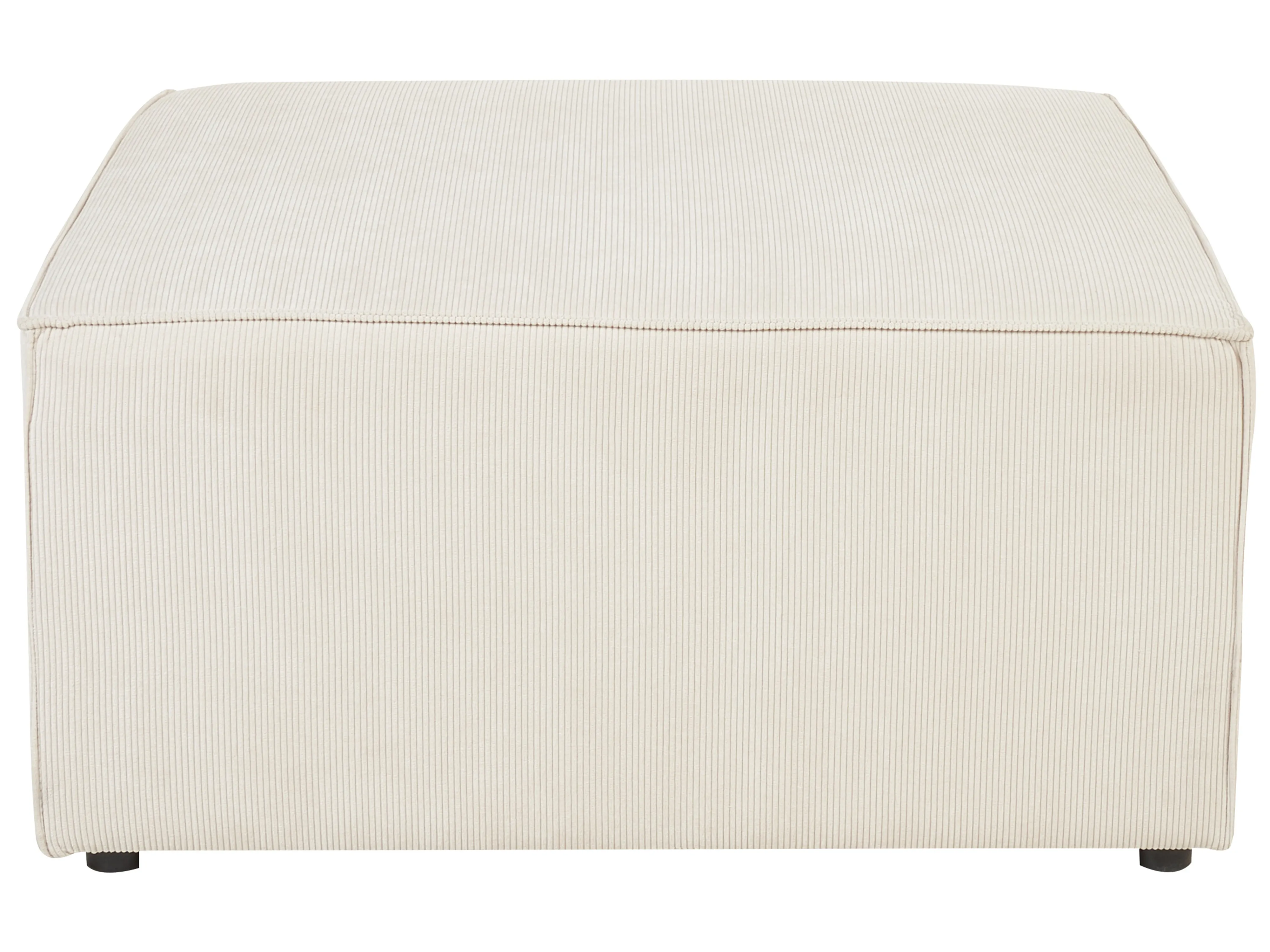 Ottomaan LEMVIG Corduroy Lichtbeige