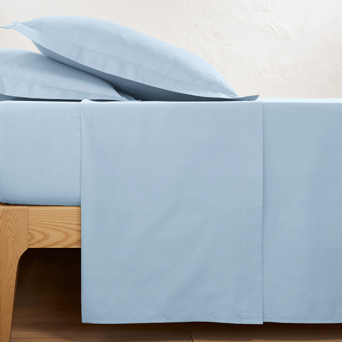 LA REDOUTE INTERIEURS<br>Effen plat laken em tergal, Cenário