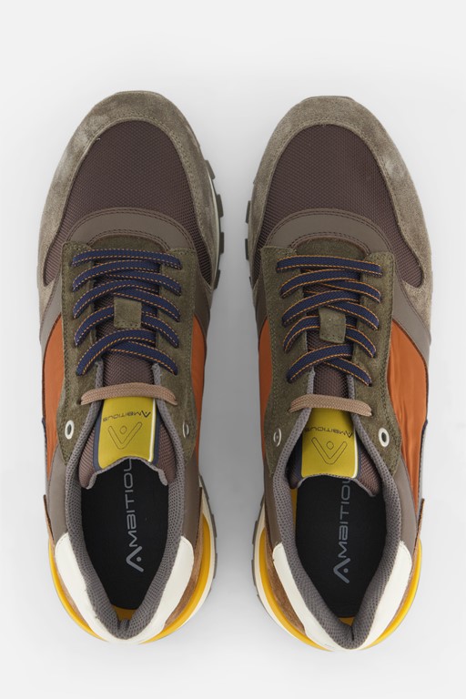 Ambitious Silky Sneakers oranje Leer