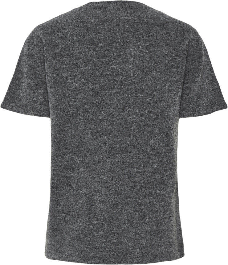 Pieces PCPIKO SS O-NECK KNIT BC Grå