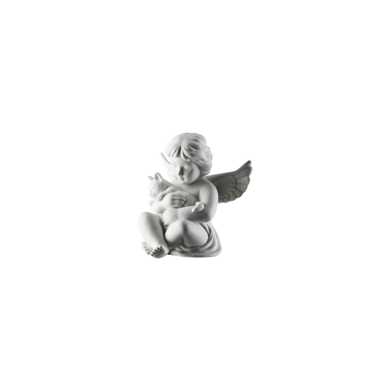 Angels Weiss matt Engel mit Katze