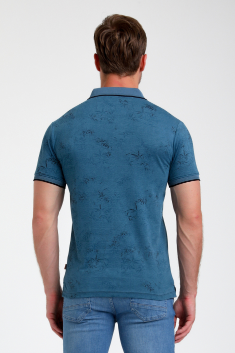 Gabbiano blauwe heren polo