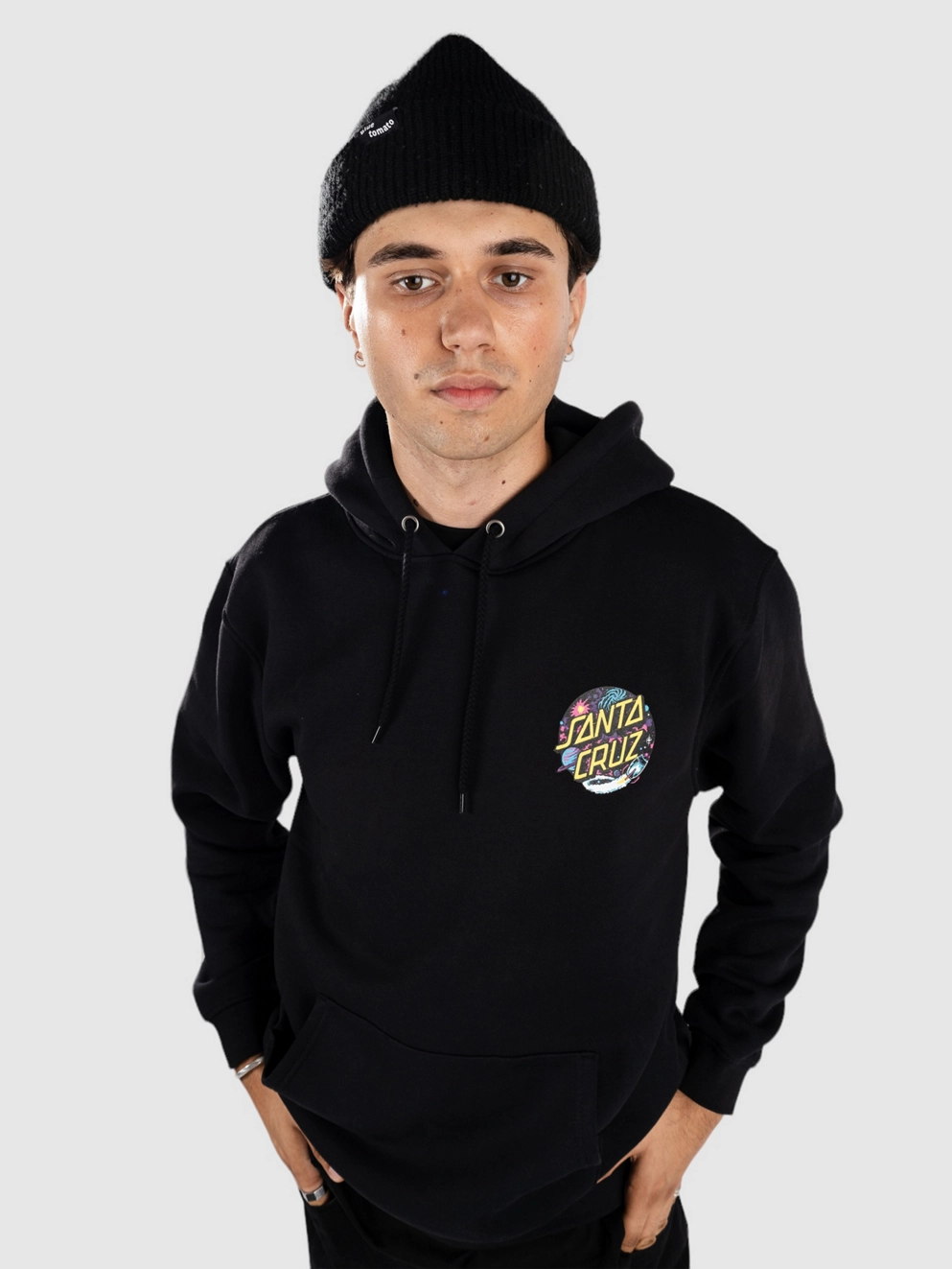 Santa Cruz Space Dot Hoodie black