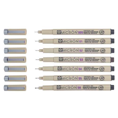 SAKURA® Pigma Micron™ Präzisions-Zeichenstift schwarz, einzeln