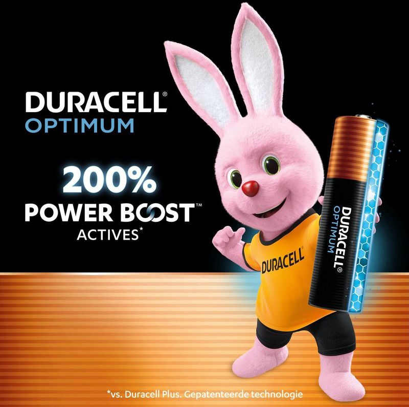 Duracell - AAA Optimum Alkaline - 12 Stuks - Alkaline Batterijen