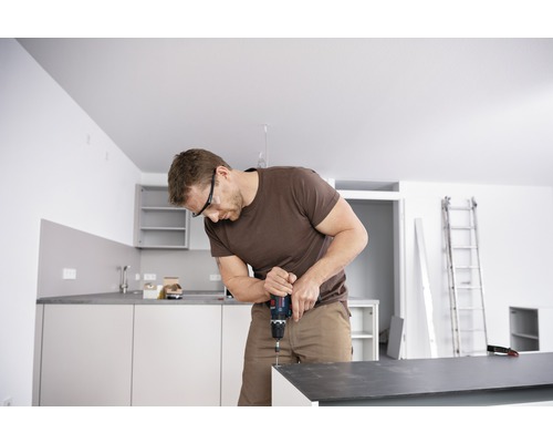 Bosch Professional GSB 12V-35 accu-slagboormachine inclusief 2 accu's (3,0 Ah), lader en L-BOXX