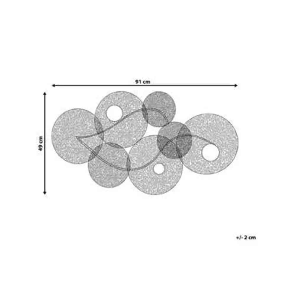 POLONIUM - Wanddecoratie - Multicolor - Metaal