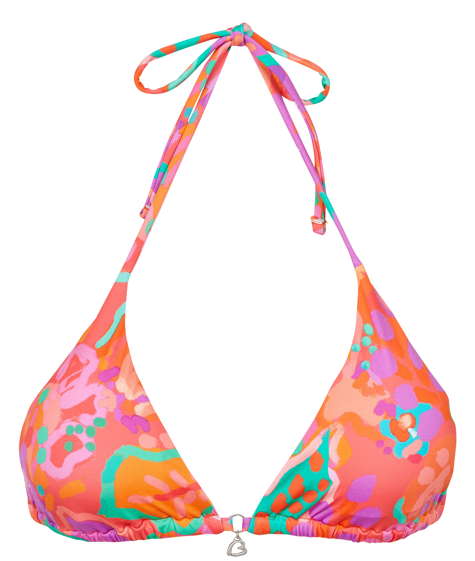 CRICO UMBALA - Haut de maillot de bain triangle à liens à nouer | Orange
