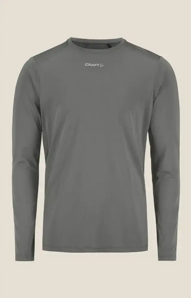 Craft ADV Essence 2 Hardloopshirt Lange Mouwen Grijs Heren