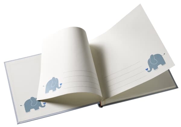 Walther Baby Animal Blue 25x28 50 White Pages / Elefant UK148L