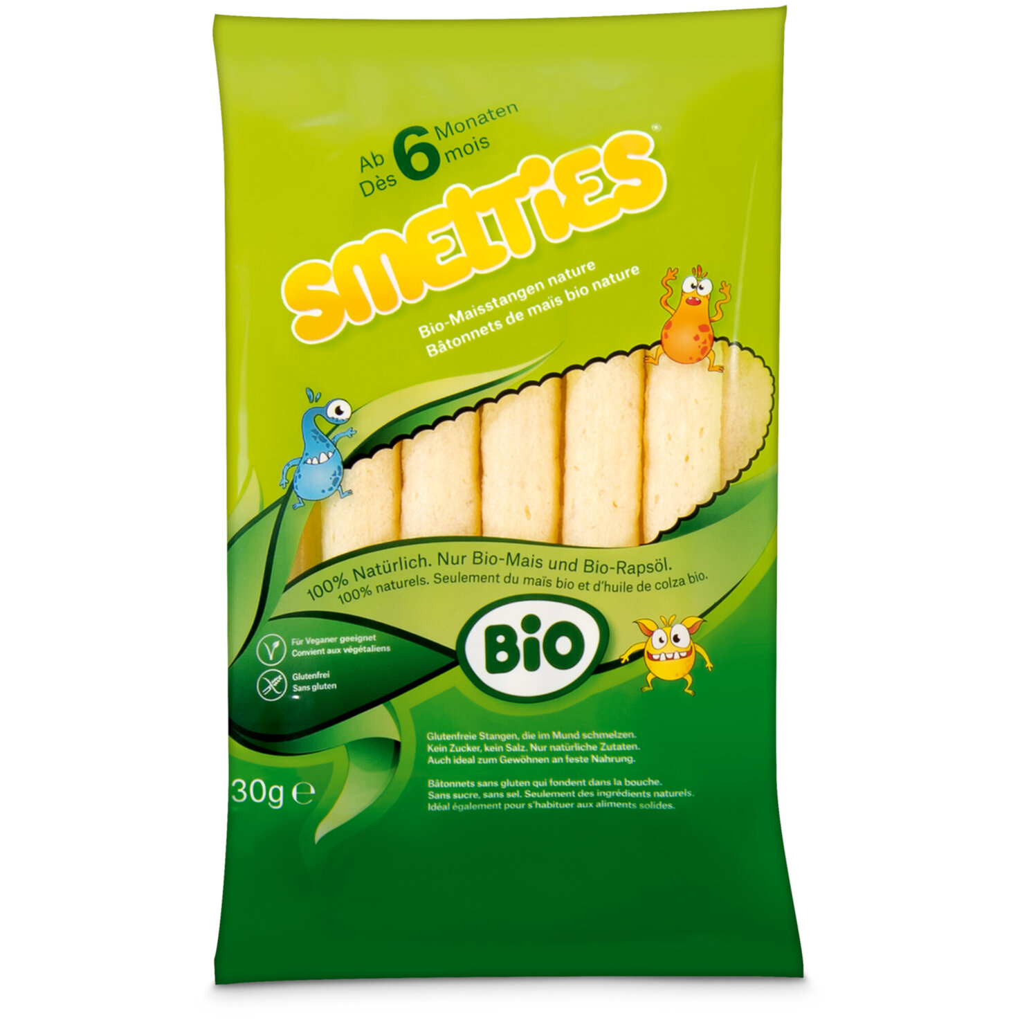 Smelties Bio-Maisstangen nature 6+ Monate