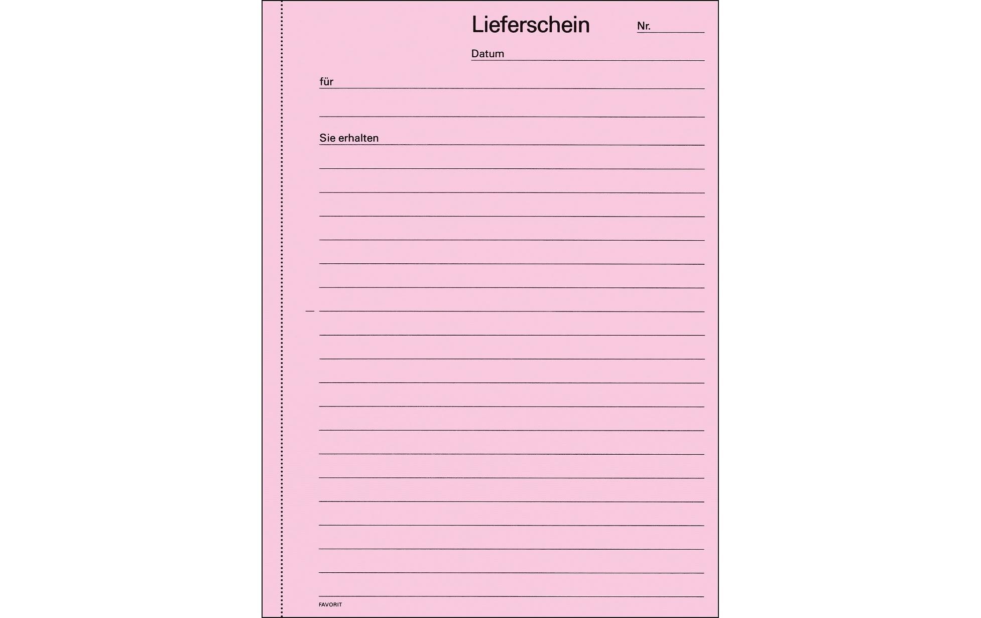 Durchschreibeblock A5 Lieferschein, Rot/WeissLieferscheine