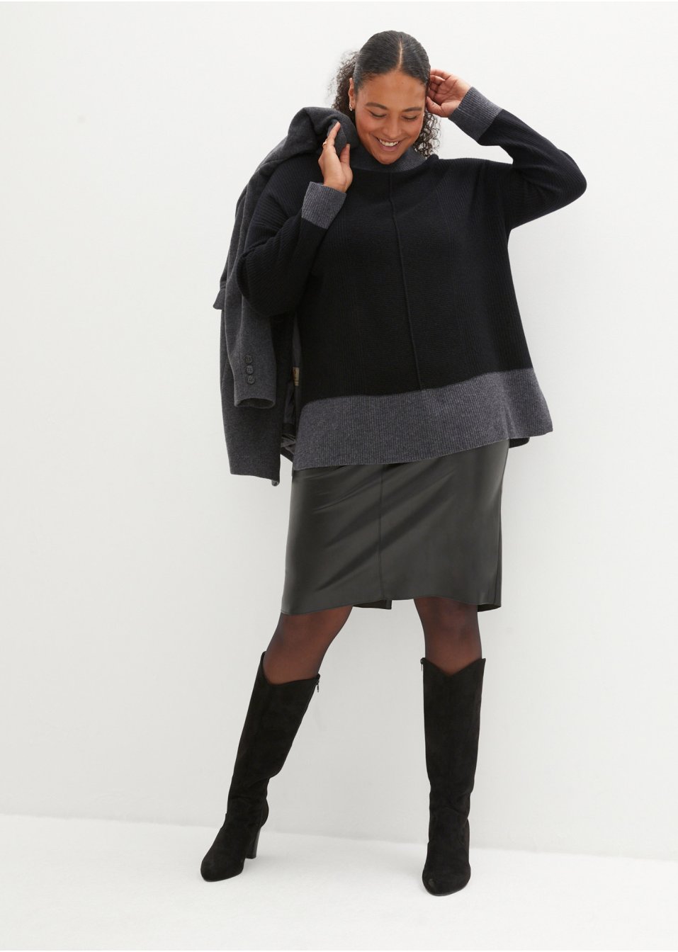 Pull en laine avec teneur en Good Cashmere Standard®